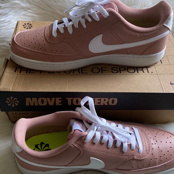 Nike Women's Court Vision Low Next Nature 'Rose Whisper' Size 11 - Picture 1 of 6